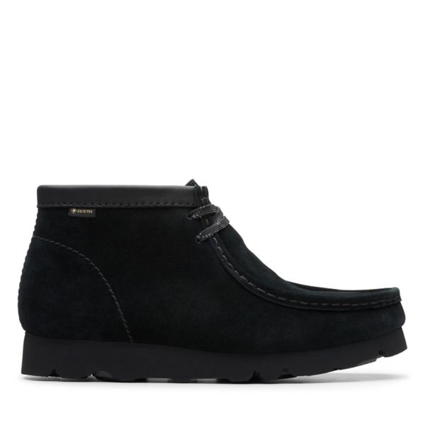 Clarks Womens Wallabee Boot GORE-TEX Ankle Boots Black | CA-7913642